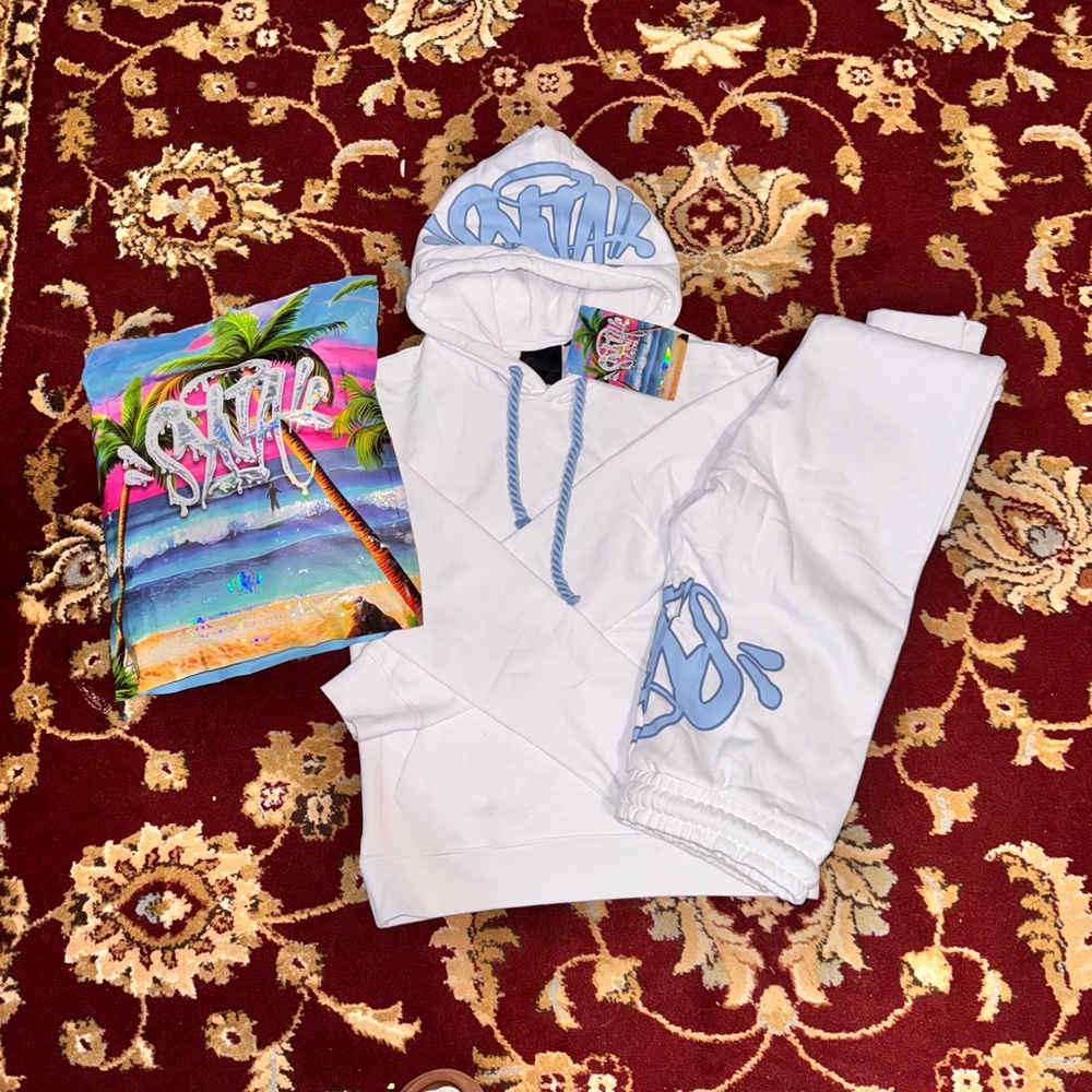 Syna World baby blue white tracksuit